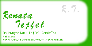 renata tejfel business card